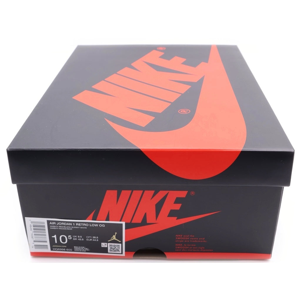 NIKE(ナイキ) AIR JORDAN 1 RETRO LOW OG CHICAGO エアジョーダン1 レトロ シカゴ ローカット スニーカー レッド/ブラック US10.5/28.5cm HQ6998-600