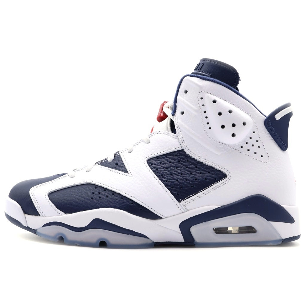 NIKE(ナイキ) AIR JORDAN 6 RETRO WHITE AND MIDNIGHT NAVY エアジョーダン1 レトロ ハイカット スニーカー ホワイト/ネイビー US10.5/28.5cm CT8529-164