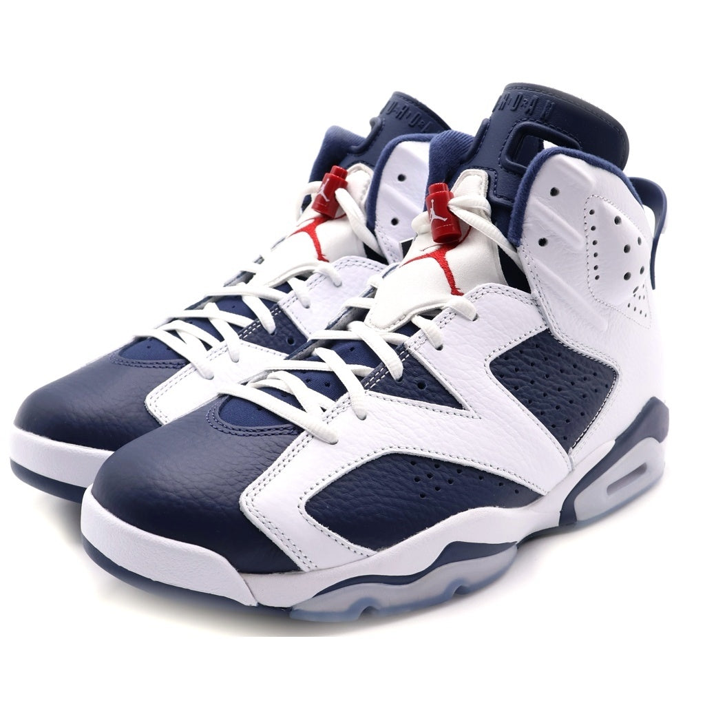 NIKE(ナイキ) AIR JORDAN 6 RETRO WHITE AND MIDNIGHT NAVY エアジョーダン1 レトロ ハイカット スニーカー ホワイト/ネイビー US10.5/28.5cm CT8529-164