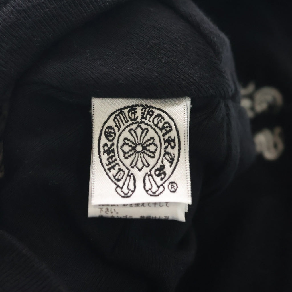 CHROME HEARTS(クロムハーツ) THERMAL BEANIE オールド へアリークロス刺繍 サーマル ビーニー ニット帽 ブラック