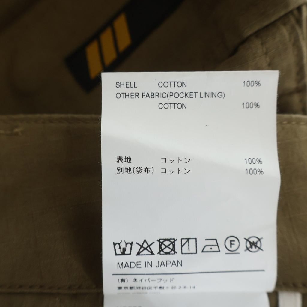 WTAPS(ダブルタップス) 21SS CARGO SHORTS COTTON RIPSTOP コットン リップストップ カーゴハーフパンツ ショーツ カーキ 211BRDT-PTM05