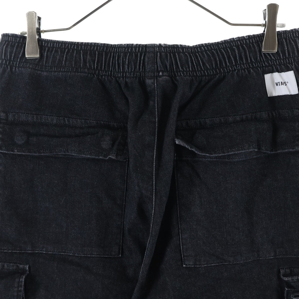 WTAPS(ダブルタップス) 22AW GIMMICK TROUSERS COTTON DENIM コットンデニム ギミックトラウザーズ カーゴパンツ ブラック 222WVDT-PTM02