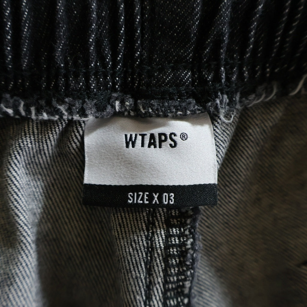 WTAPS(ダブルタップス) 22AW GIMMICK TROUSERS COTTON DENIM コットンデニム ギミックトラウザーズ カーゴパンツ ブラック 222WVDT-PTM02