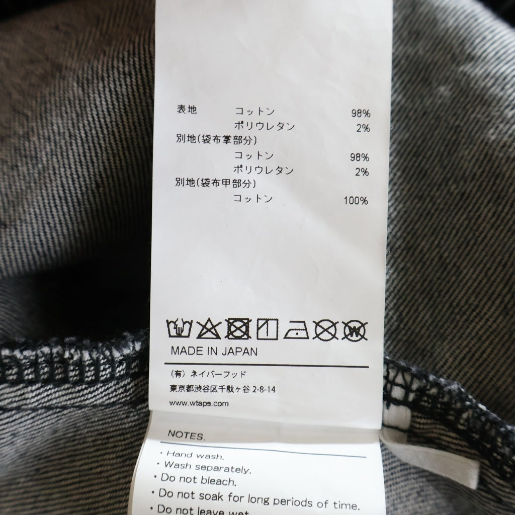 WTAPS(ダブルタップス) 22AW GIMMICK TROUSERS COTTON DENIM コットンデニム ギミックトラウザーズ カーゴパンツ ブラック 222WVDT-PTM02