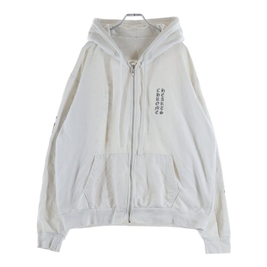 クロムハーツ ジップフーディ CHROME HEARTS(クロムハーツ) Vertical Logo Zip Up Hoodie 袖プリント