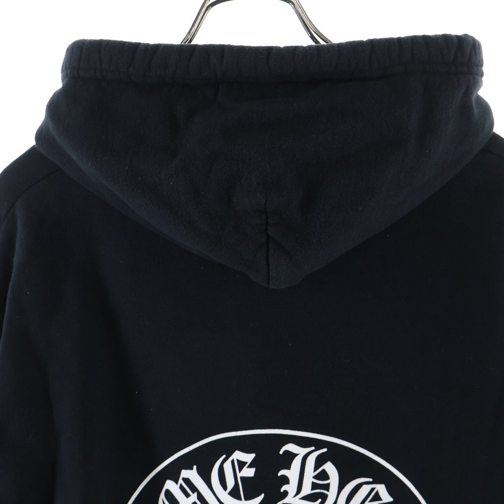 CHROME HEARTS(クロムハーツ) SWTSHRT PLVR ラスベガス限定 バック ホースシュー プリント プルオーバースウェットパーカー フーディー ブラック