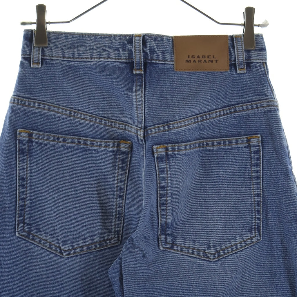 ISABEL MARANT(イザベル マラン) DROMIE DENIM PANTS ドーミー ジップフライ ストレートデニムパンツ ジーンズ インディゴ PA0636FA-D1H04I レディース