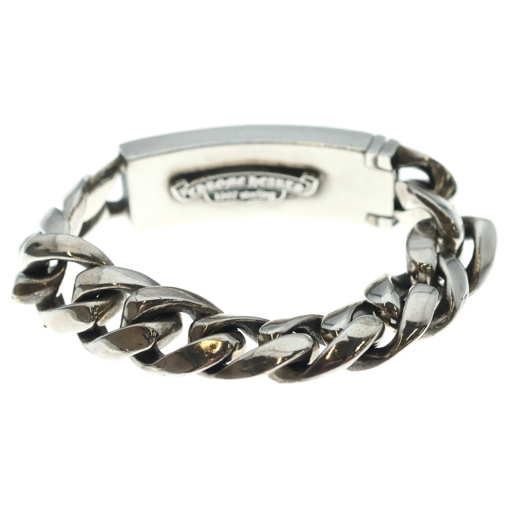 CHROME HEARTS(クロムハーツ) ID FLORAL CRS フローラルクロスIDクラシックリンク ブレスレット 11LINK シルバー BCA164