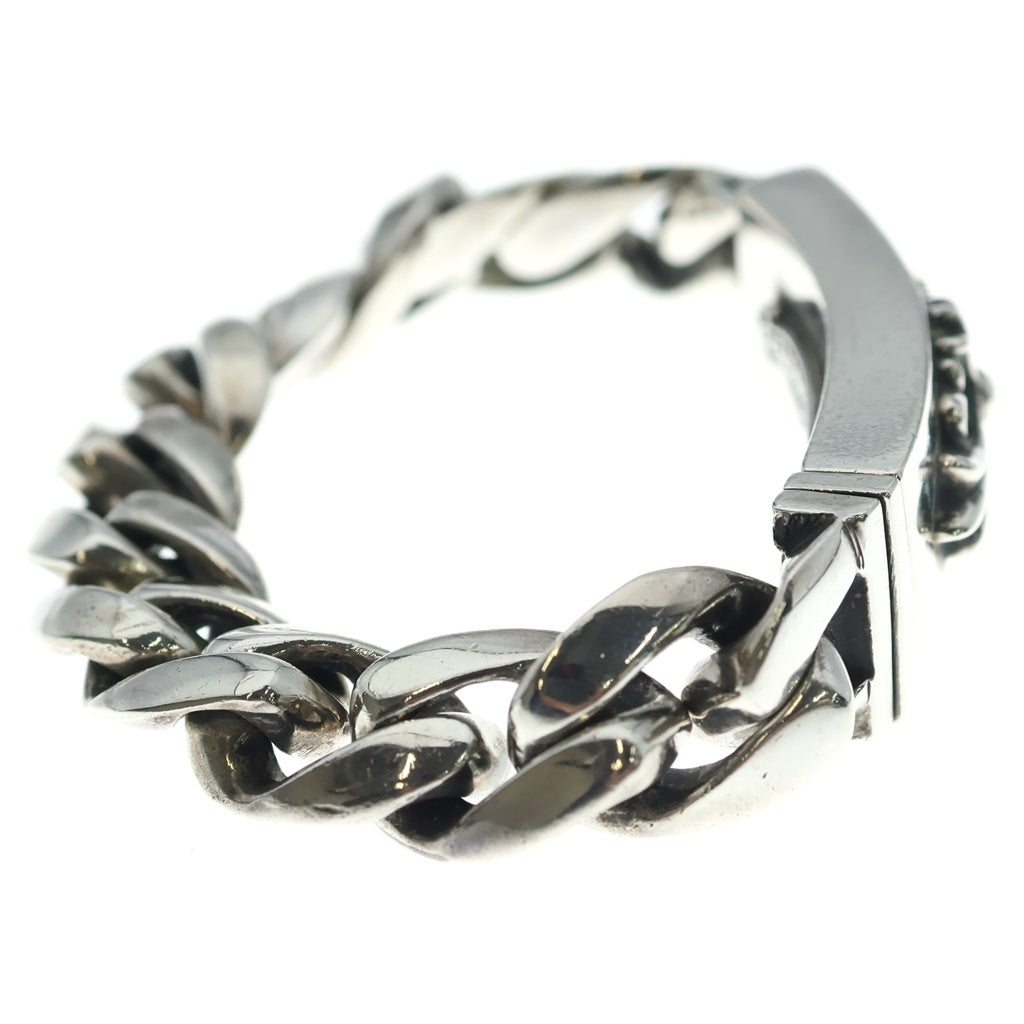 CHROME HEARTS(クロムハーツ) ID FLORAL CRS フローラルクロスIDクラシックリンク ブレスレット 11LINK シルバー BCA164
