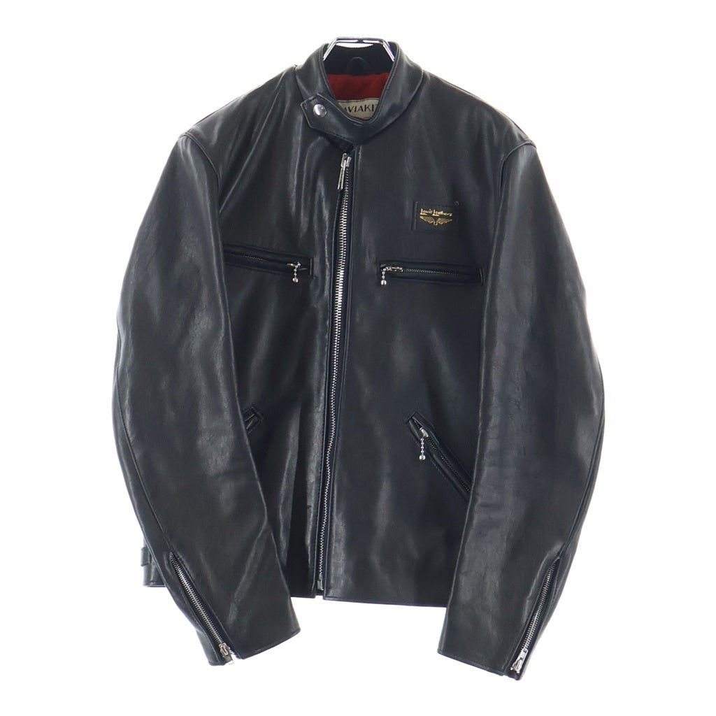 Lewis Leathers(ルイスレザー) SUPER SPORTSMAN スーパースポーツマン レザー シープスキン ジップアップ シングル ライダースジャケット ブラック