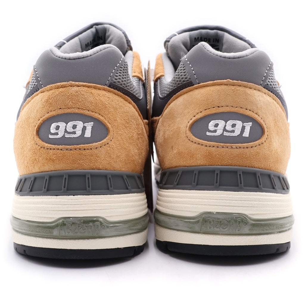 New Balance(ニューバランス) 991 TAN タン レースアップ ローカットスニーカー シューズ US8/26cm ベージュ/グレー M991TGG