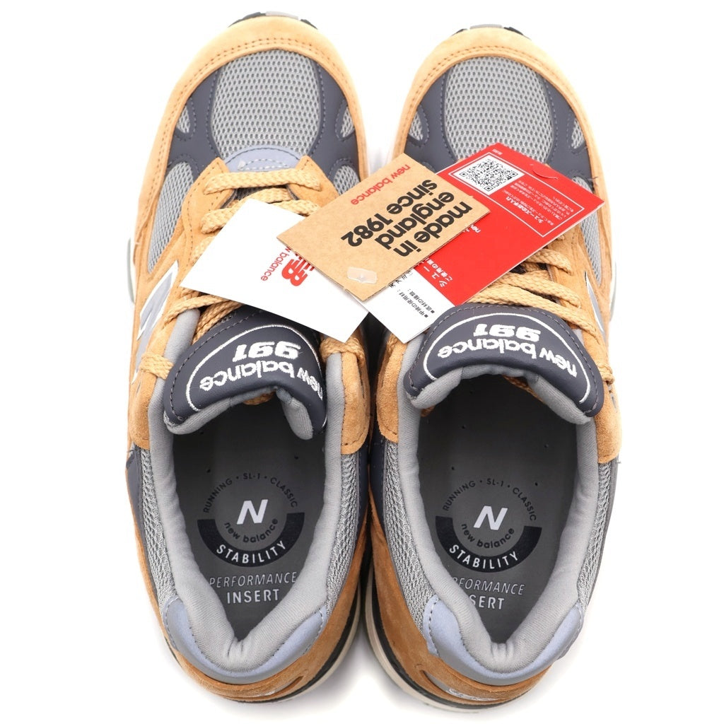 New Balance(ニューバランス) 991 TAN タン レースアップ ローカットスニーカー シューズ US8/26cm ベージュ/グレー M991TGG