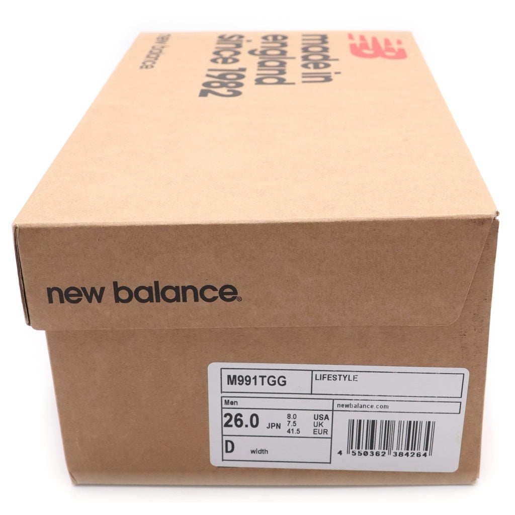 New Balance(ニューバランス) 991 TAN タン レースアップ ローカットスニーカー シューズ US8/26cm ベージュ/グレー M991TGG