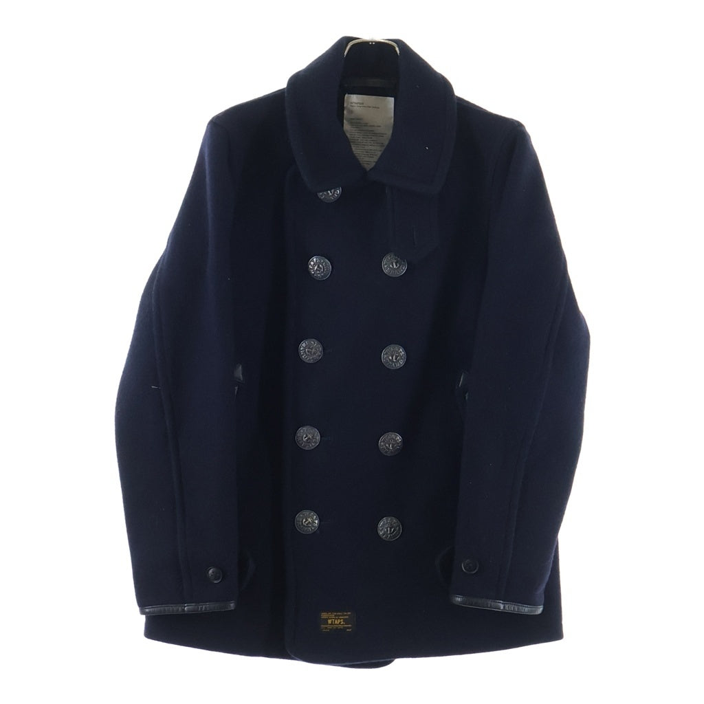WTAPS(ダブルタップス) 14AW TOUTHFUL DAYZ PEA COAT ユースフルデイズ期 ウールメルトン ピーコート ネイビー 142GWDT-JKM05