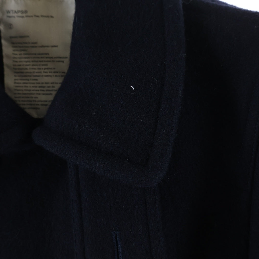 WTAPS(ダブルタップス) 14AW TOUTHFUL DAYZ PEA COAT ユースフルデイズ期 ウールメルトン ピーコート ネイビー 142GWDT-JKM05