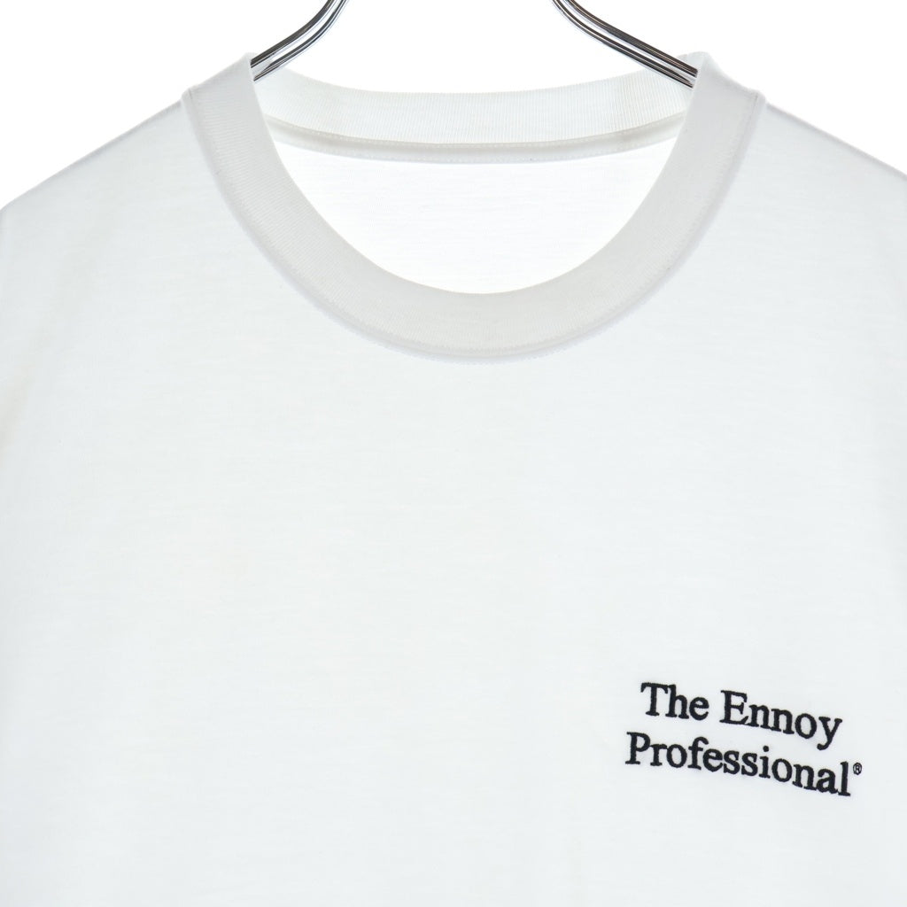 The Ennoy Professional(エンノイプロフェッショナル) PROFESSIONAL LOGO T-Shirt プロフェッショナルロゴ クルーネックロゴ半袖Tシャツ カットソー ホワイト SS24BRENCT04NTL
