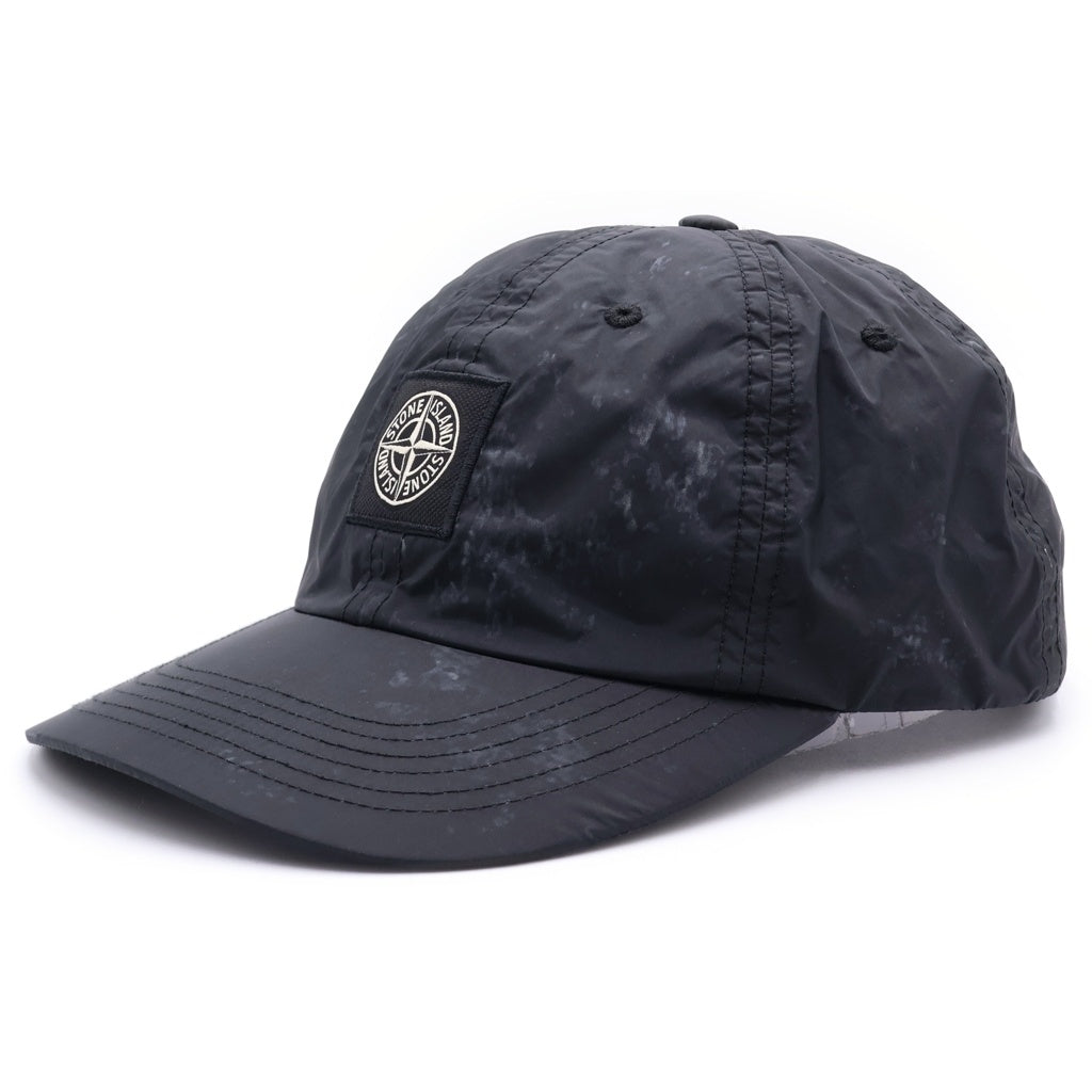 SUPREME(シュプリーム) 20AW ×STONE ISLAND ISLAND PAINTED CAMO NYLON 6-PANEL ペインティッドカモ ナイロン6パネルキャップ 帽子 ブラック