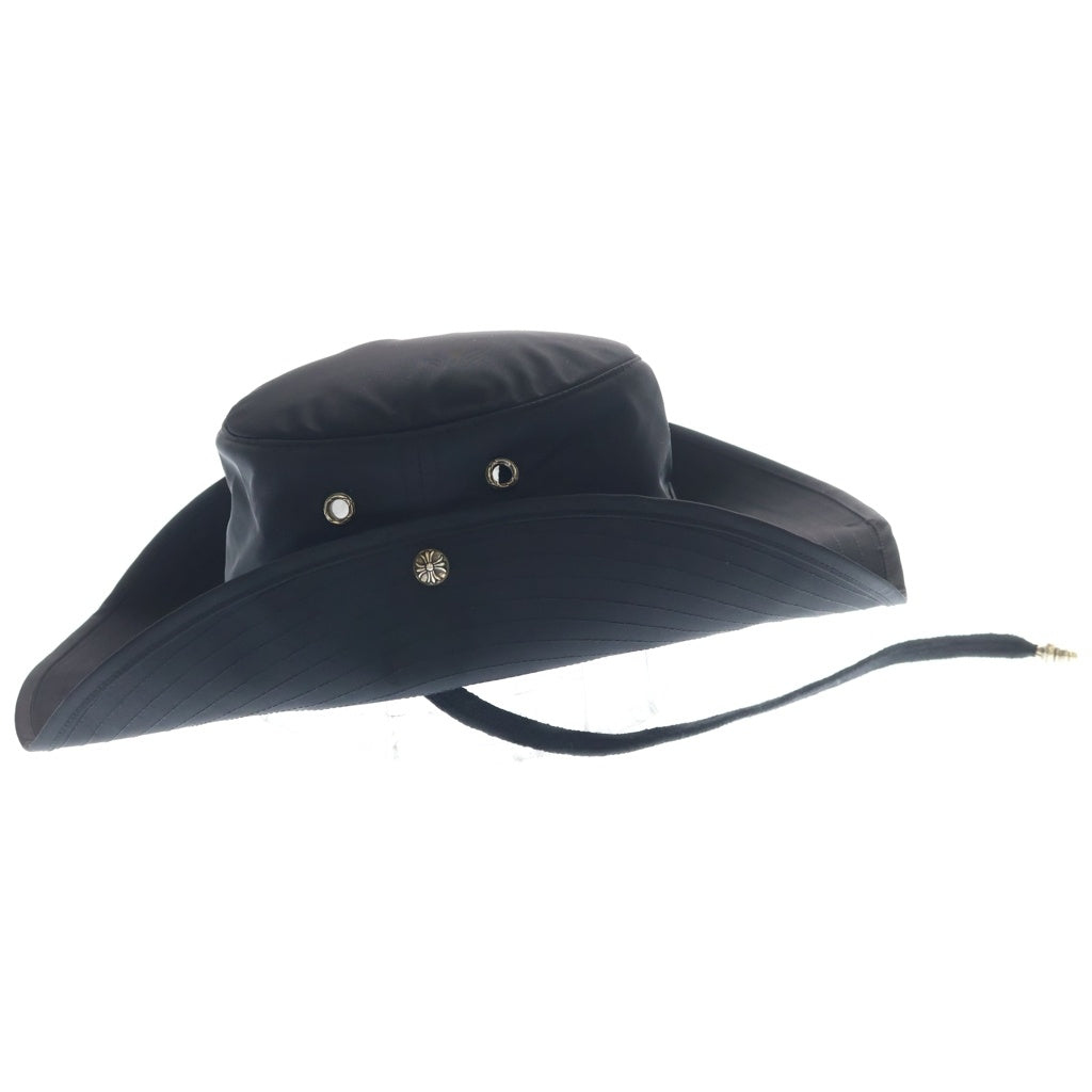CHROME HEARTS(クロムハーツ) Scroll Logo Label Nylon Bucket Hat スクロールロゴラベル ナイロン バケットハット 帽子 ブラック