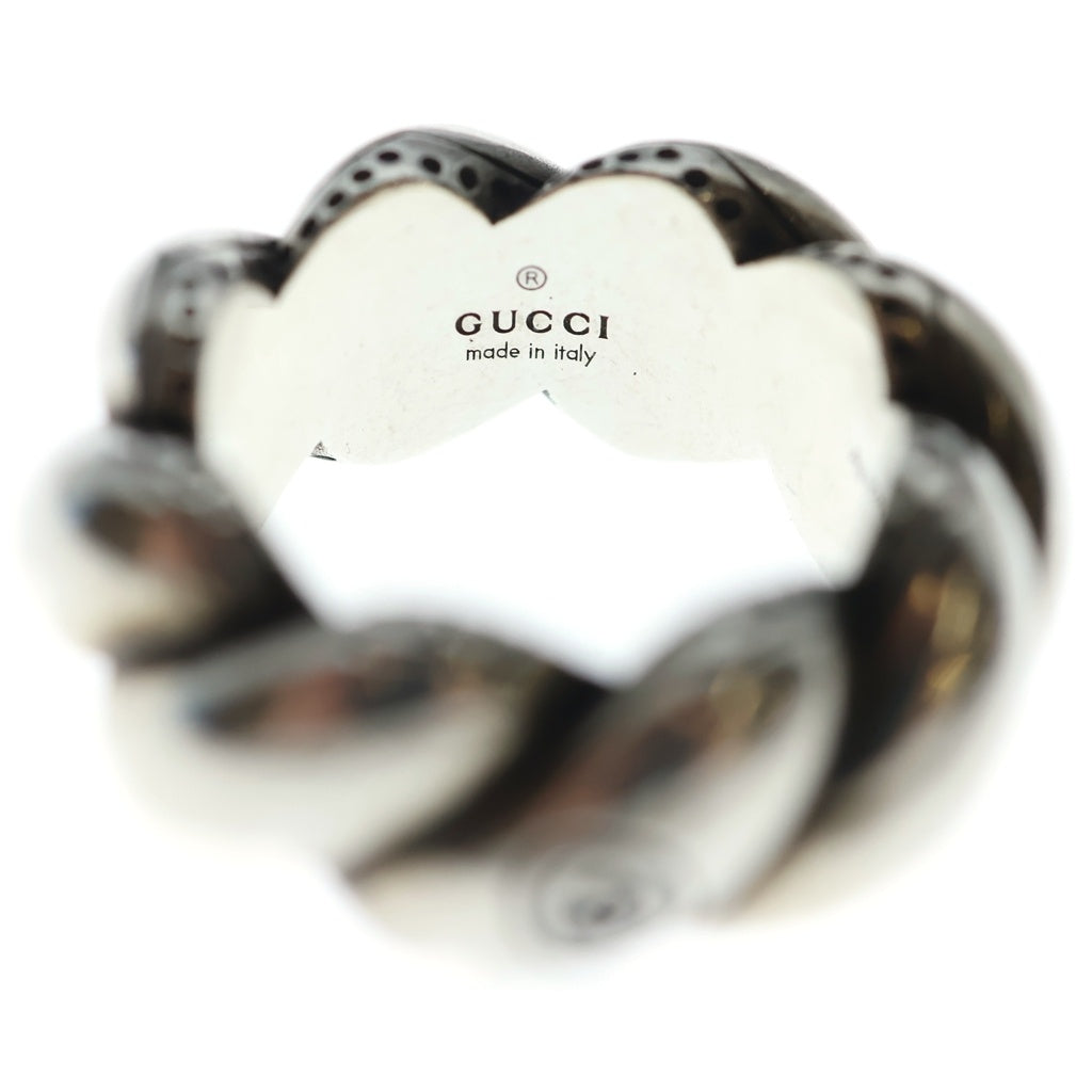 GUCCI(グッチ) ガーデン ツイスト GGロゴ リング シルバー レディース