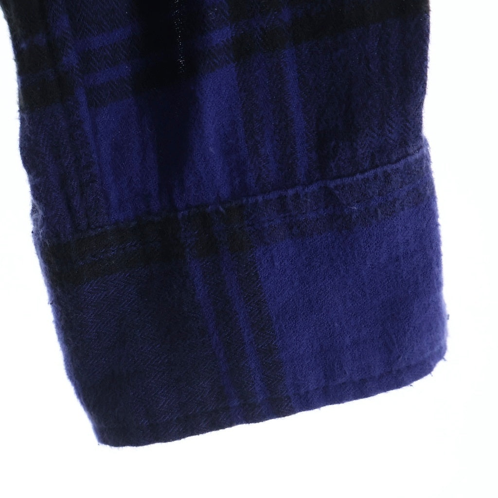 SAINT LAURENT PARIS(サンローランパリ) 17AW コットン フランネルチェック 長袖シャツ ブルー 483071 Y072R