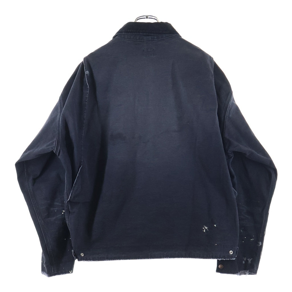 SAINT MICHAEL(セントマイケル) 25SS DETROIT JACKET ダックキャンバス ダメージ加工 デトロイトジャケット グレー SM-HR8-0000-063