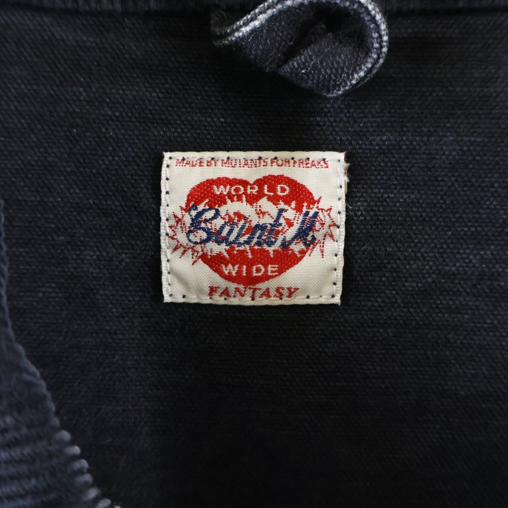 SAINT MICHAEL(セントマイケル) 25SS DETROIT JACKET ダックキャンバス ダメージ加工 デトロイトジャケット グレー SM-HR8-0000-063