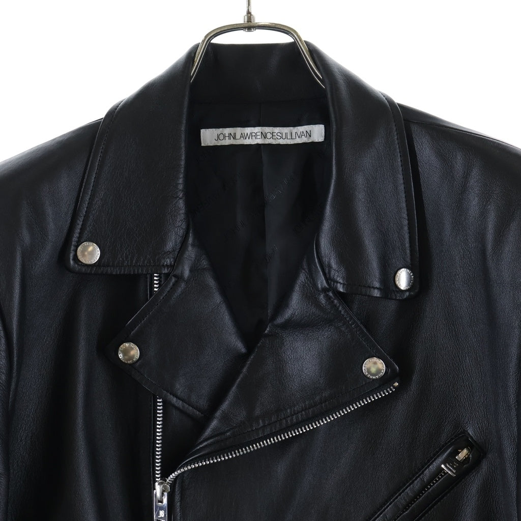 JOHN LAWRENCE SULLIVAN(ジョンローレンスサリバン) 20SS TAILORED LAMBSKIN RIDERS JACKET ラムスキン テーラード レザーライダースジャケット ブラック JLS-04-01