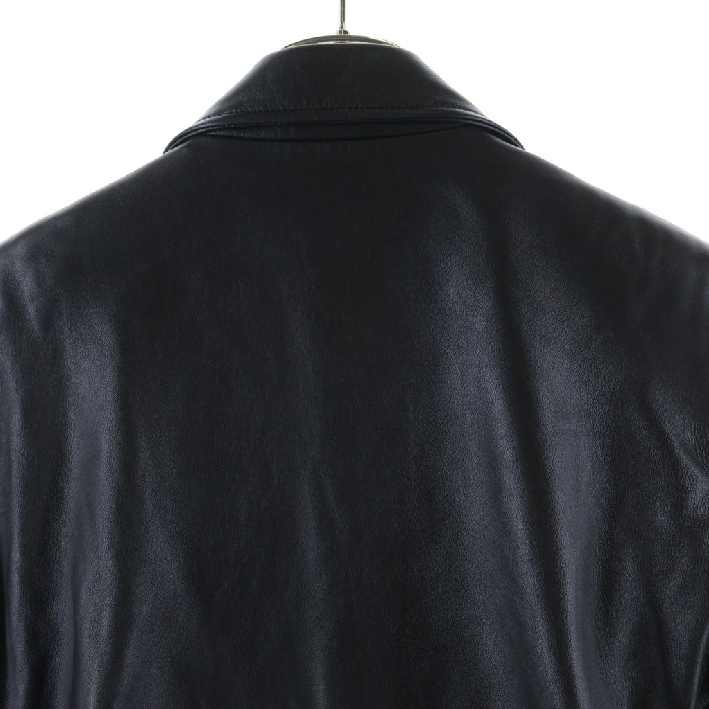 JOHN LAWRENCE SULLIVAN(ジョンローレンスサリバン) 20SS TAILORED LAMBSKIN RIDERS JACKET ラムスキン テーラード レザーライダースジャケット ブラック JLS-04-01
