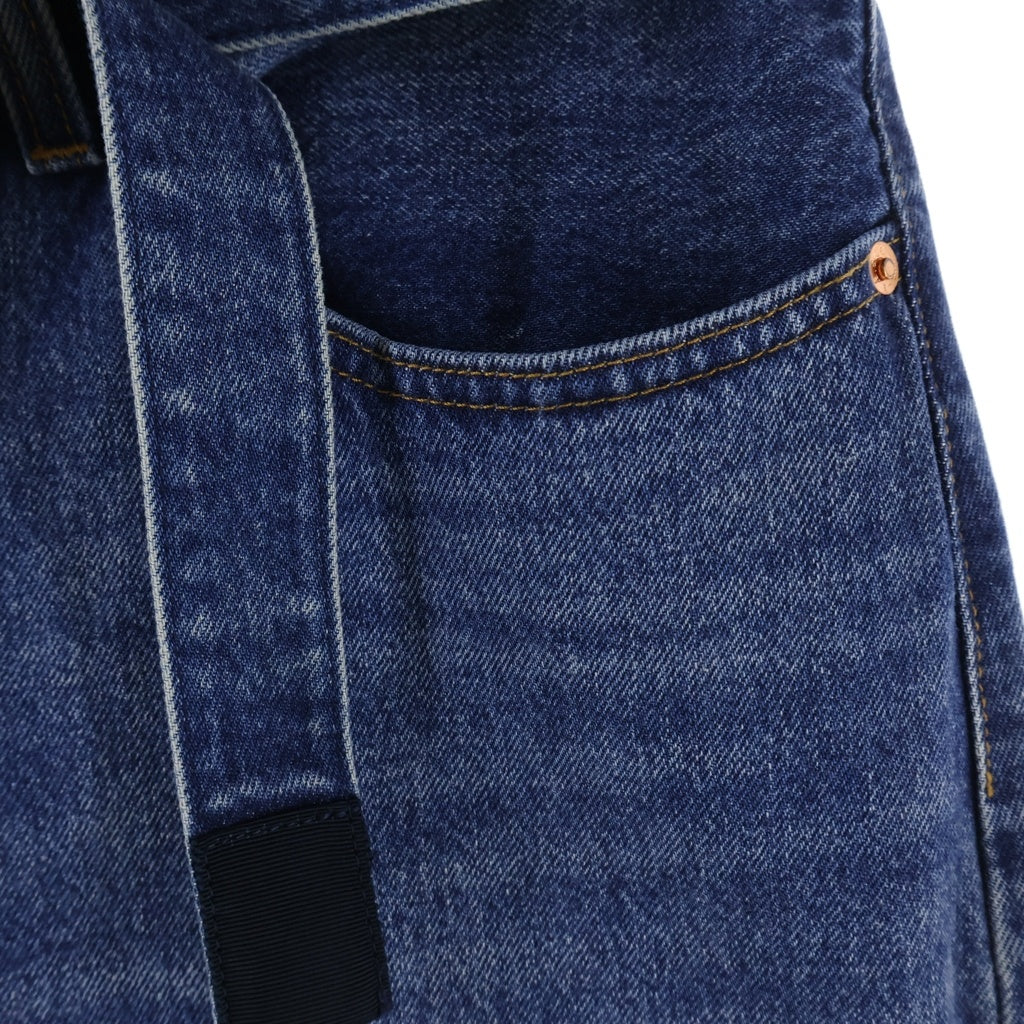 Sacai(サカイ) 25SS ×Levi's Denim Pants リーバイス ベルテッド バギーデニムパンツ インディゴ 25-0962S