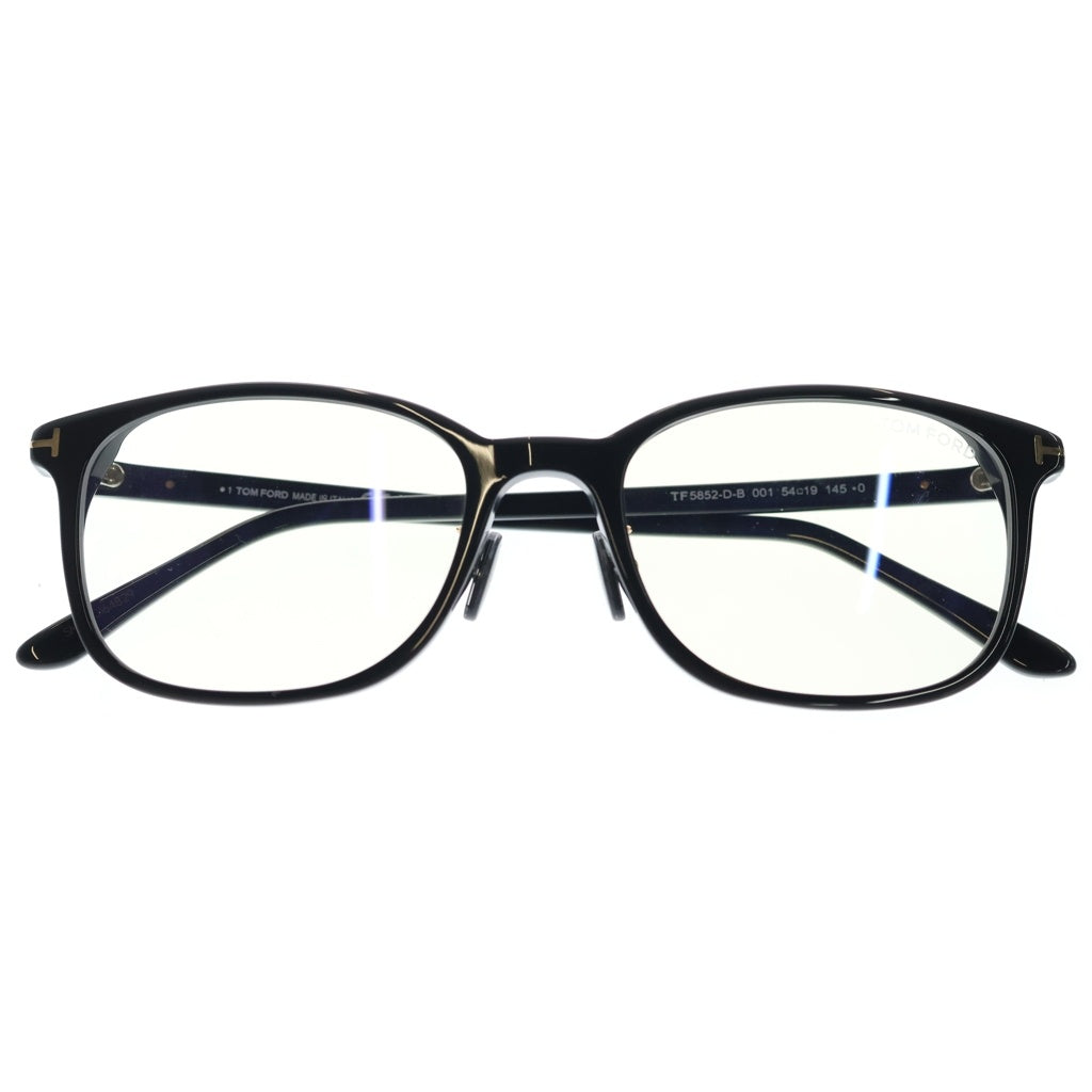 TOM FORD(トムフォード) TF5852-D-B アジアンフィット スクエアフレーム クリアレンズ サングラス メガネ ブラック レディース
