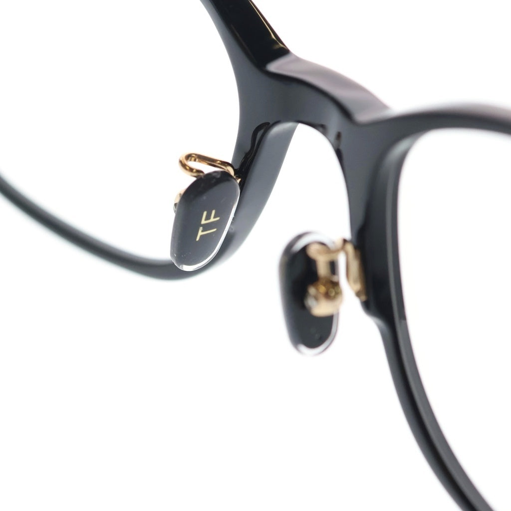 TOM FORD(トムフォード) TF5852-D-B アジアンフィット スクエアフレーム クリアレンズ サングラス メガネ ブラック レディース