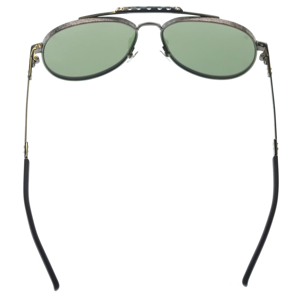 HUBLOT(ウブロ) POLARIZED ティアドロップシェイプ カラーレンズ サングラス メガネ グリーン/ブラック H012.078