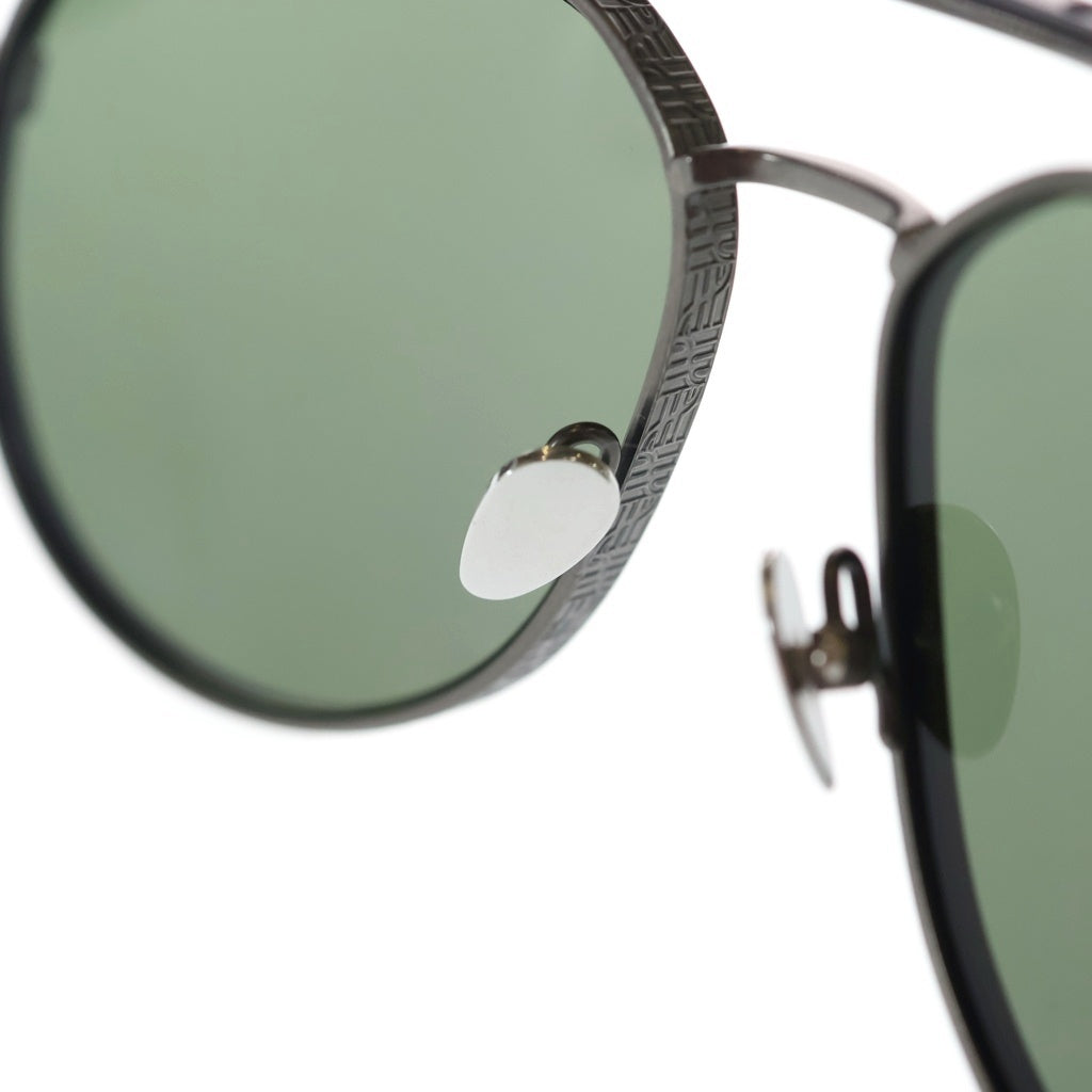 HUBLOT(ウブロ) POLARIZED ティアドロップシェイプ カラーレンズ サングラス メガネ グリーン/ブラック H012.078