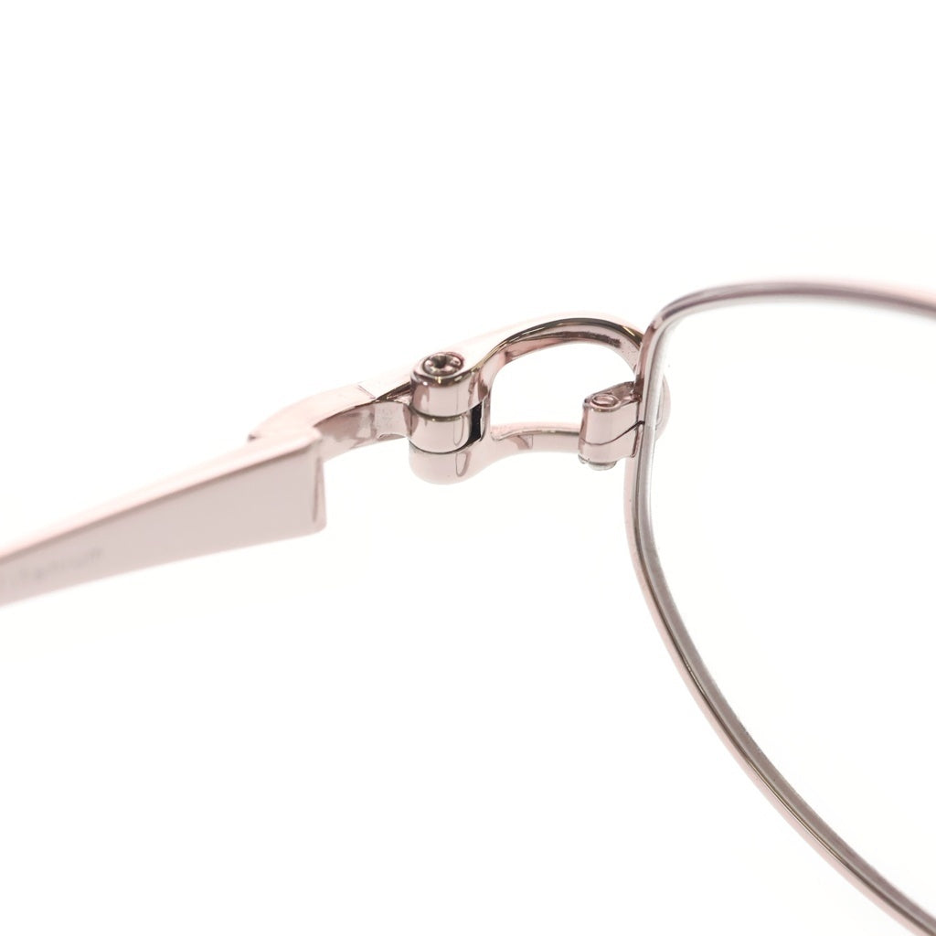 CHOPARD(ショパール) TITANIUM チタニウム オーバルフレーム クリアレンズ サングラス メガネ ピンクシルバー VCH713J レディース