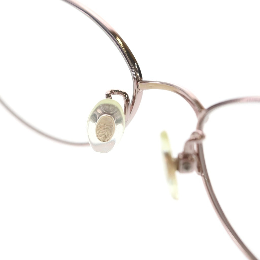CHOPARD(ショパール) TITANIUM チタニウム オーバルフレーム クリアレンズ サングラス メガネ ピンクシルバー VCH713J レディース