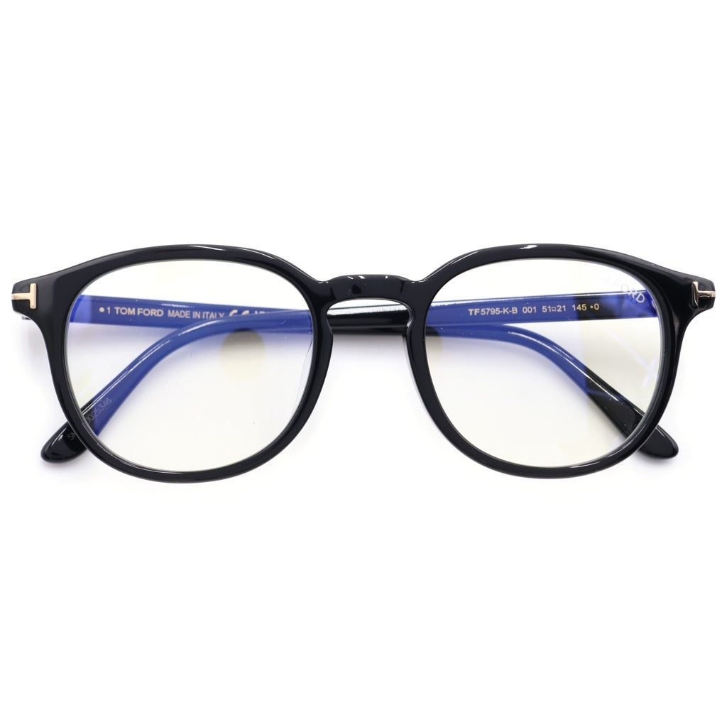 TOM FORD(トムフォード) TF5795-K-B アジアンフィット ウェリントンフレーム クリアレンズ サングラス メガネ ブラック