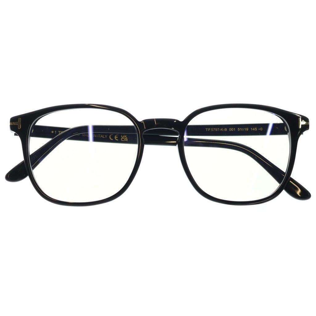TOM FORD(トムフォード) TF5797-K-B アジアンフィット ウェリントンフレーム クリアレンズ サングラス メガネ ブラック レディース