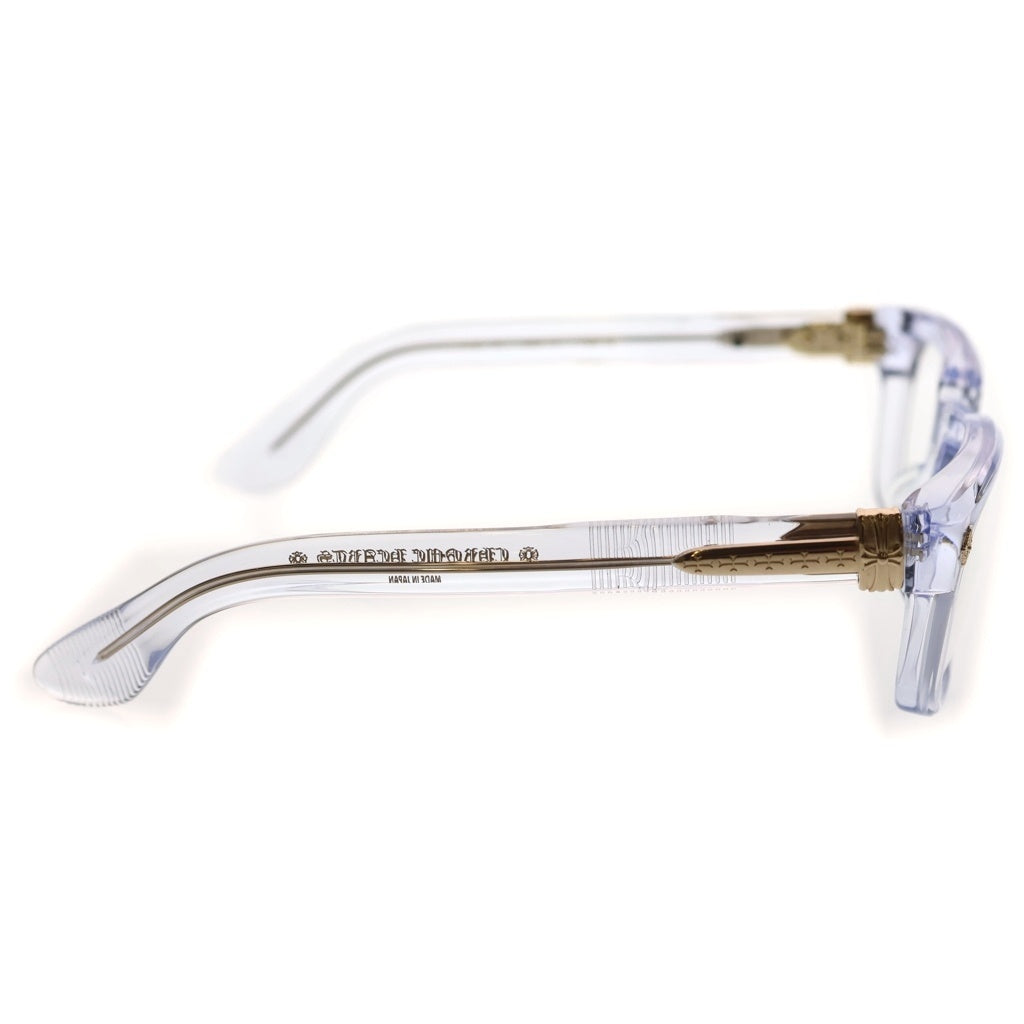 CHROME HEARTS(クロムハーツ) PEN15 スクエアフレーム クリア サングラス メガネ ゴールド