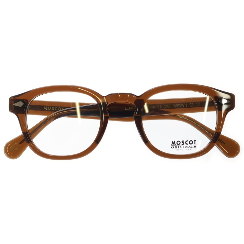 MOSCOT(モスコット) LEMTOSH レムトッシュ ウェリントンフレーム クリア サングラス メガネ ブラウン