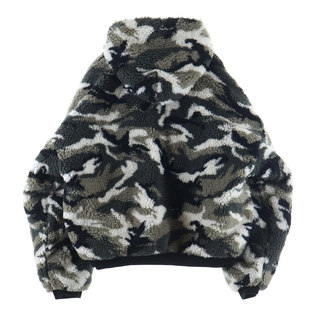 BALENCIAGA バレンシアガ 24AW Ski Zip-Up Hooded Teddy Jacket スキー ジップアップ フーディー テディジャケット グレー/カーキ/ホワイト 809469 TPQ11 BALENCIAGA(バレンシアガ) 24AW Ski Zip-Up Hooded Teddy Jacket