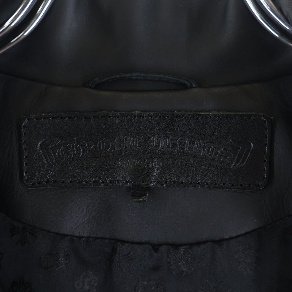CHROME HEARTS(クロムハーツ) JJ DEAN JJディーン ダガージップライダースレザージャケット ブラック