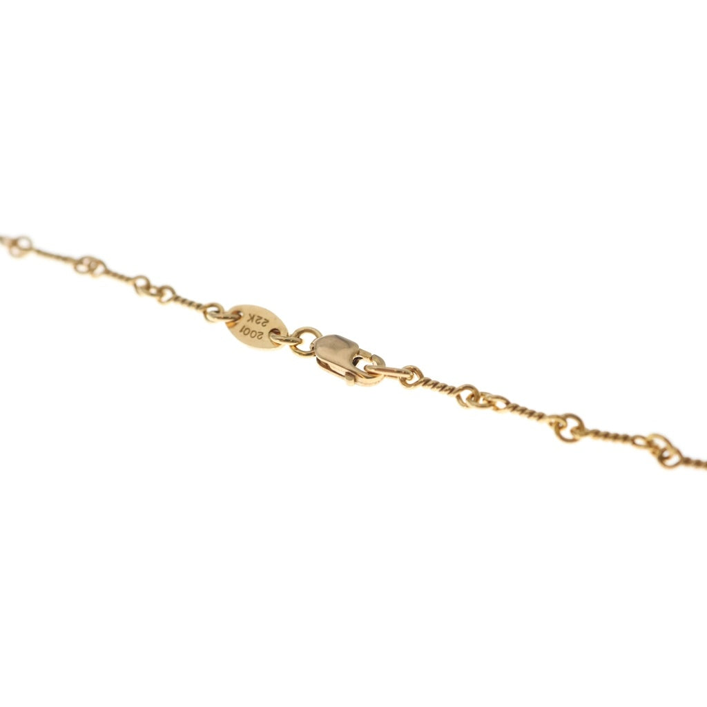 CHROME HEARTS(クロムハーツ) 22K NECKCHAIN T20 ツイストチェーンネックレス 20inch ゴールド BCA015