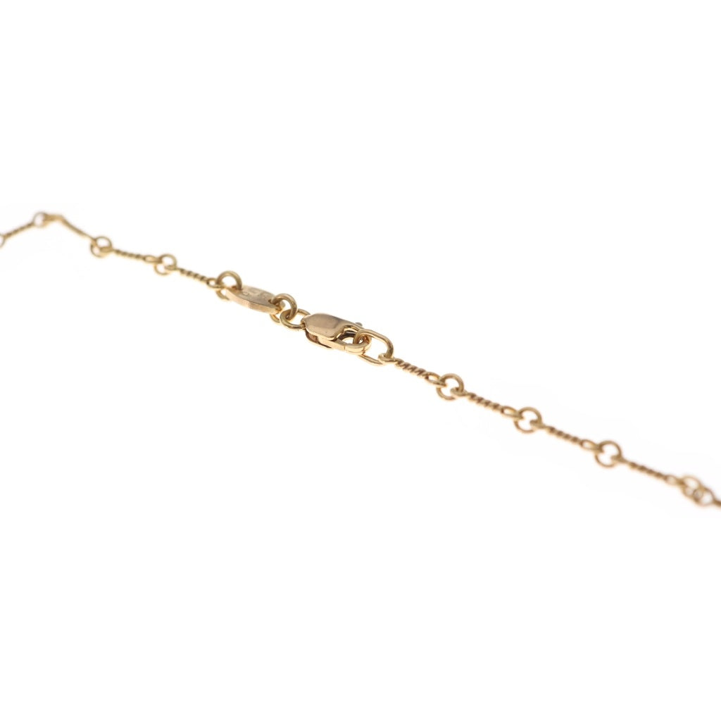 CHROME HEARTS(クロムハーツ) 22K NECKCHAIN T18 ツイストチェーンネックレス 18inch ゴールドBCA014