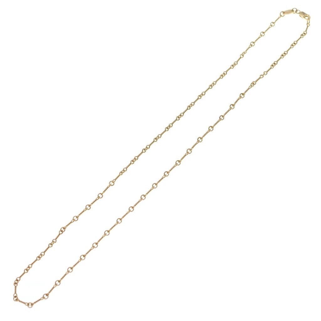 CHROME HEARTS(クロムハーツ) 22K NECKCHAIN T18 ツイストチェーンネックレス 18inch ゴールドBCA014