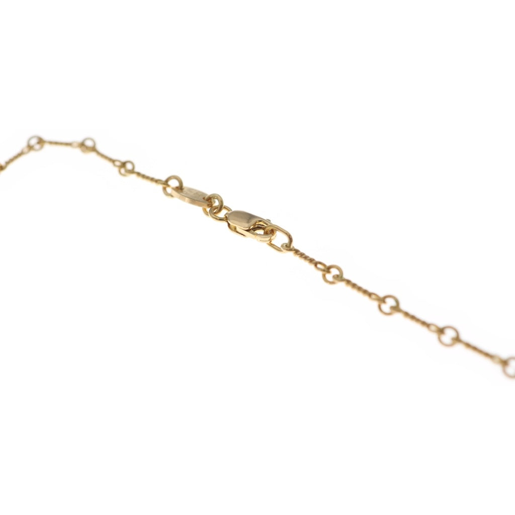 CHROME HEARTS(クロムハーツ) 22K NECKCHAIN T18 ツイストチェーンネックレス 18inch ゴールドBCA014