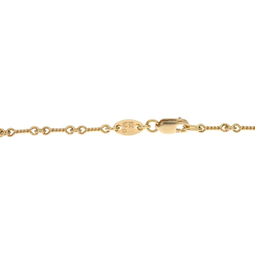 CHROME HEARTS(クロムハーツ) 22K NECKCHAIN T18 ツイストチェーンネックレス 18inch ゴールドBCA014