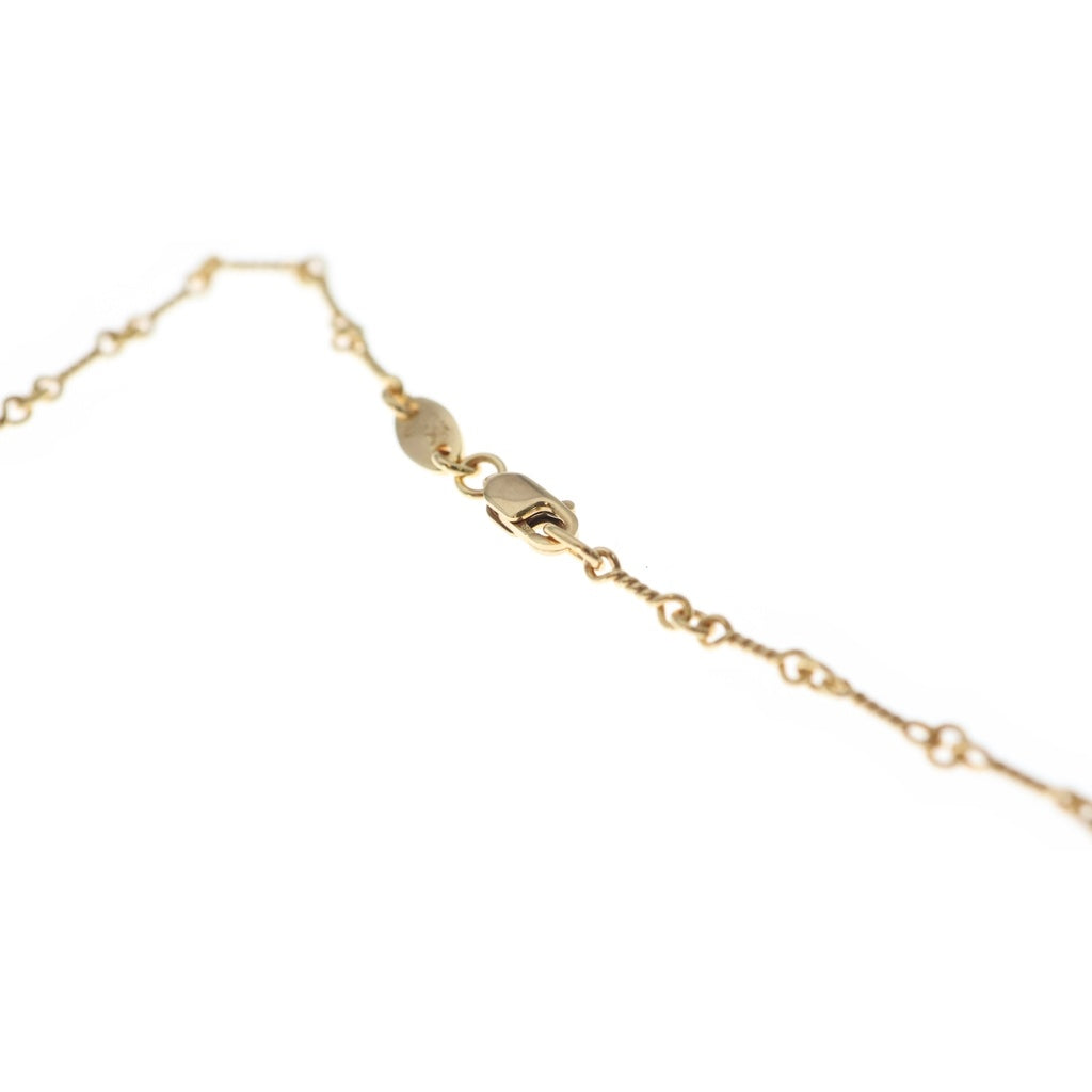 CHROME HEARTS(クロムハーツ) 22K NECKCHAIN T18 ツイストチェーンネックレス 18inch ゴールドBCA014