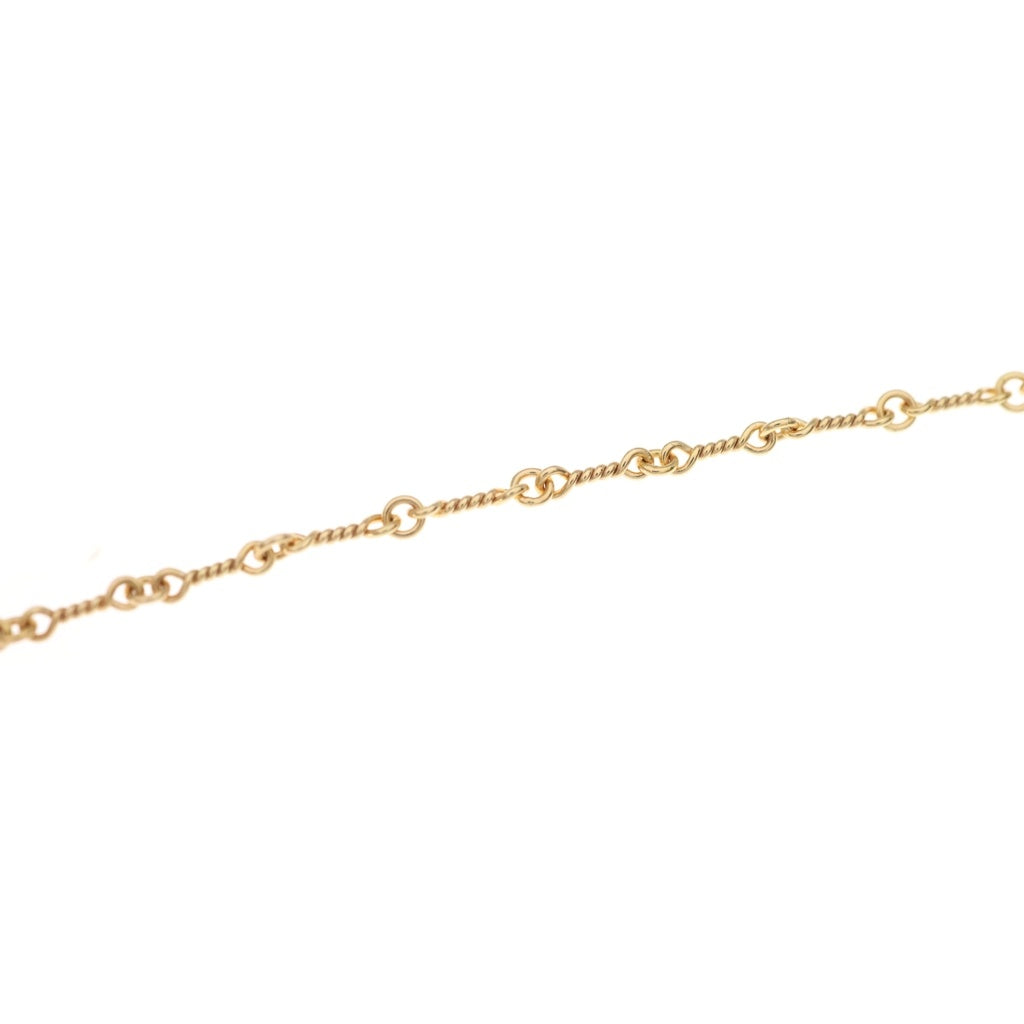 CHROME HEARTS(クロムハーツ) 22K NECKCHAIN T18 ツイストチェーンネックレス 18inch ゴールドBCA014
