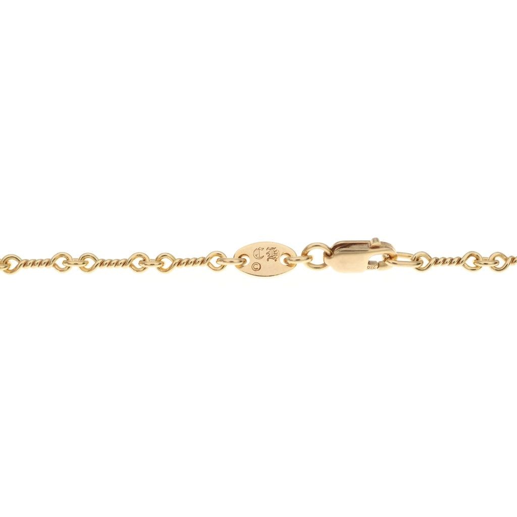 CHROME HEARTS(クロムハーツ) 22K NECKCHAIN T18 ツイストチェーンネックレス 18inch ゴールドBCA014
