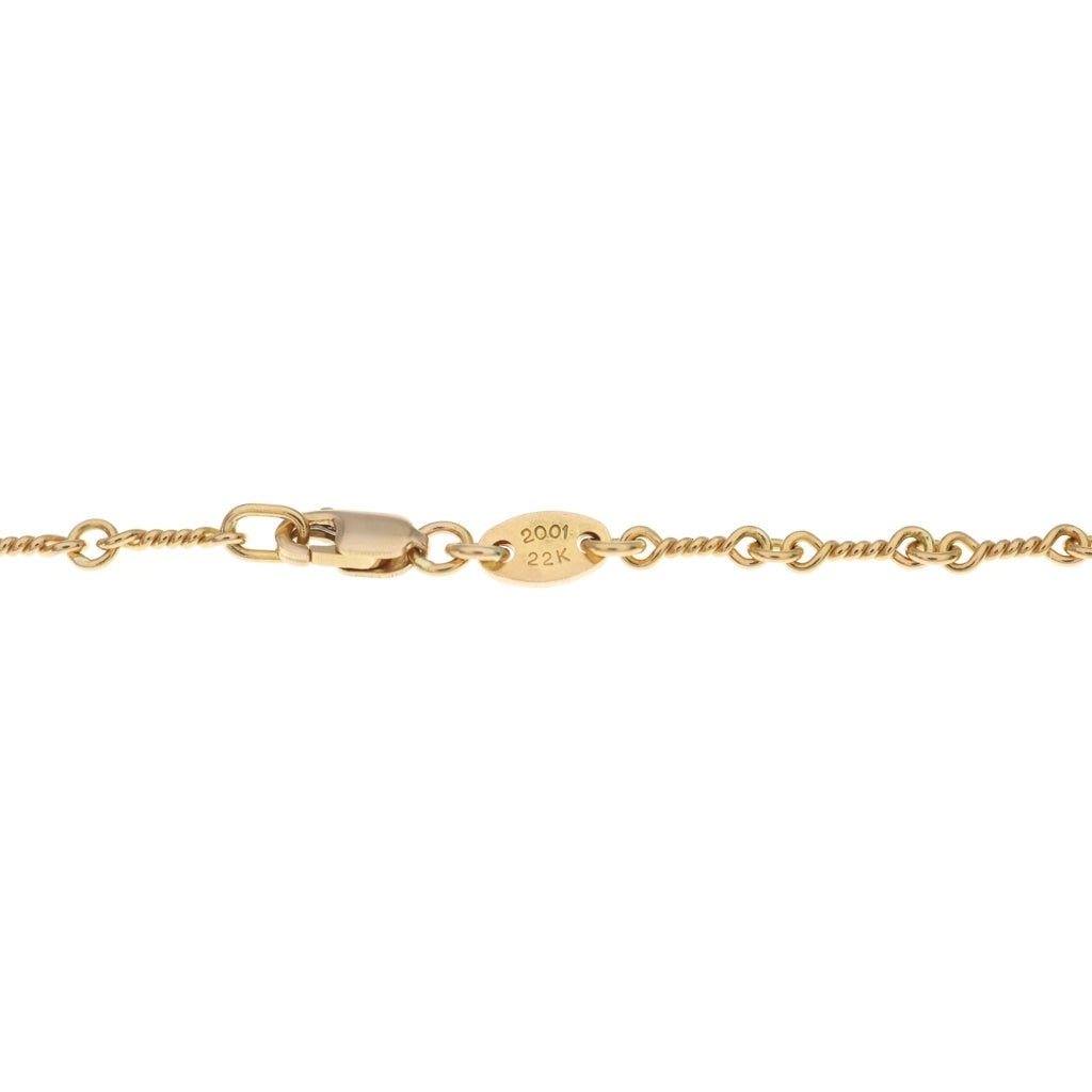 CHROME HEARTS(クロムハーツ) 22K NECKCHAIN T20 ツイストチェーンネックレス 20inch ゴールド BCA015